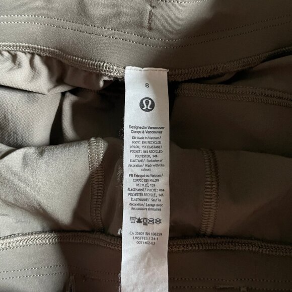 Lululemon License to Train High Rise Joggers Pants - Women's Size 8 - Nomad Tan - Picture 4 of 7